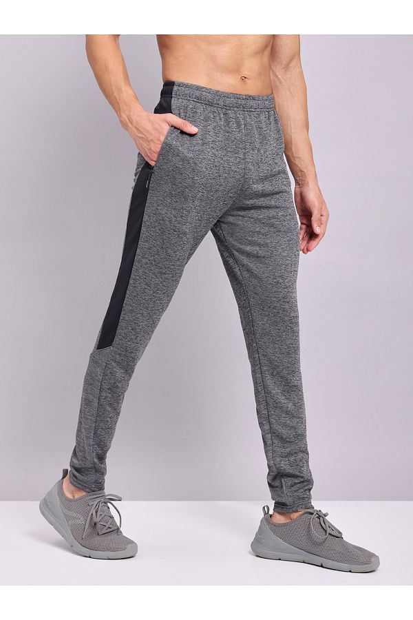Technosport By Styli-Color Block Track Pants with Zip Pockets 1