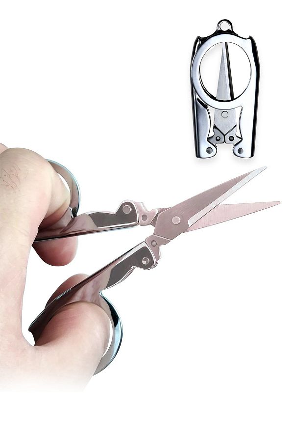 COZY SENSE-Folding Scissors Sharp Tip Handwork Tailor Sewing Scissors Fabric Paper Cutting Multipurpose Travel Scissors 1