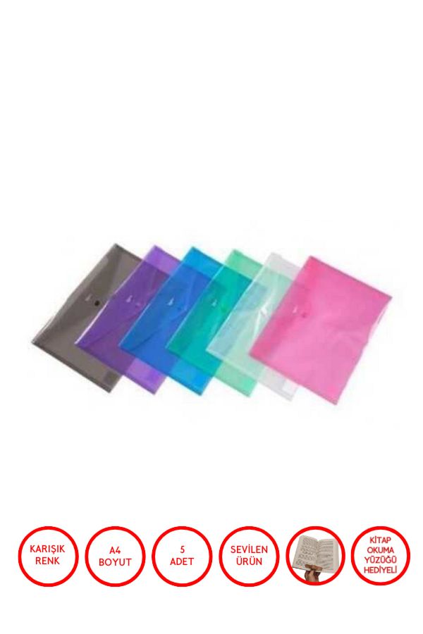 Pembe Pasaj-Transparent A4 File - Snap Design 1