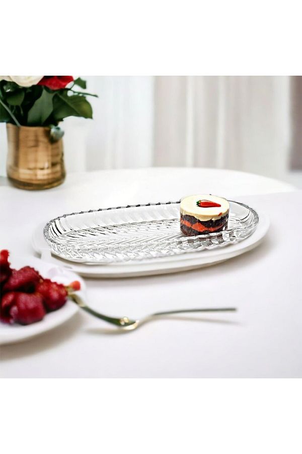 OrginGift-  Oval Fish Back Cookie and Fruit Appetizer Presentation Plate Breakfast Serving 17X7 cm 1