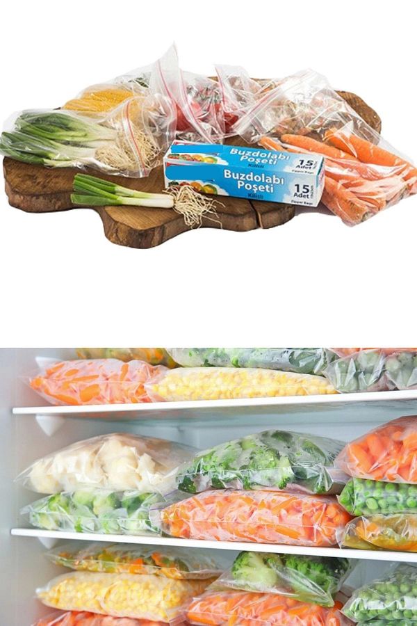 YOK YOK AMBALAJ-Locked Box Refrigerator Bag - Store Your Food Safely 3 Lockable Boxes Large Size 1