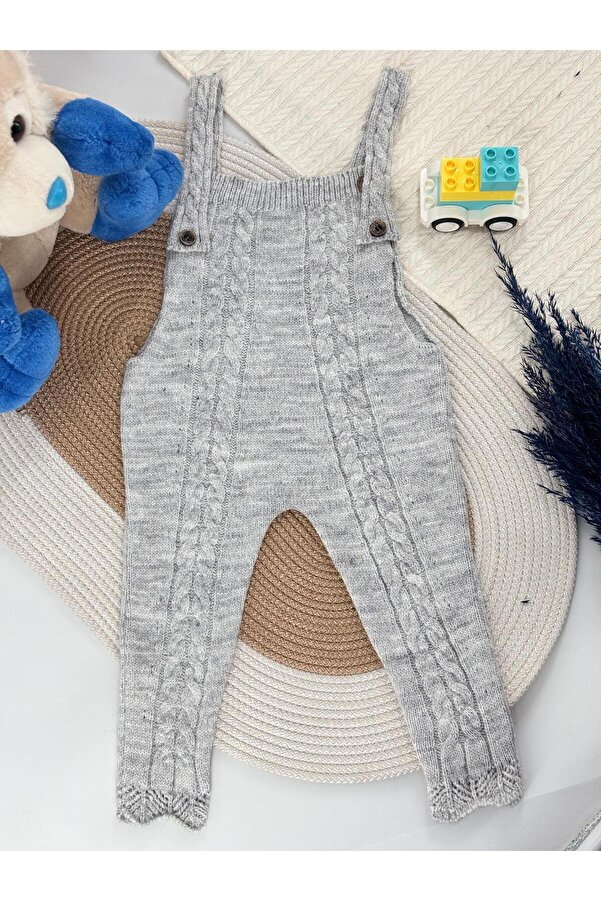 Cloudy Kids Kız Bebek Triko Salopet