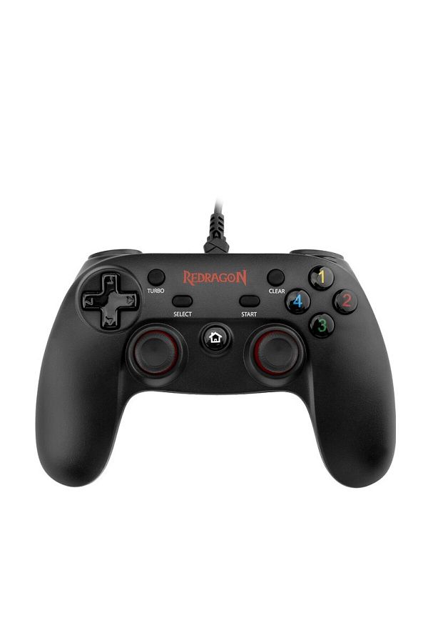 Choice-black REDRAGON SATURN G807 Gamepad Wired PC Game Controller Joystick Dual Vibration Saturn for Windo 1