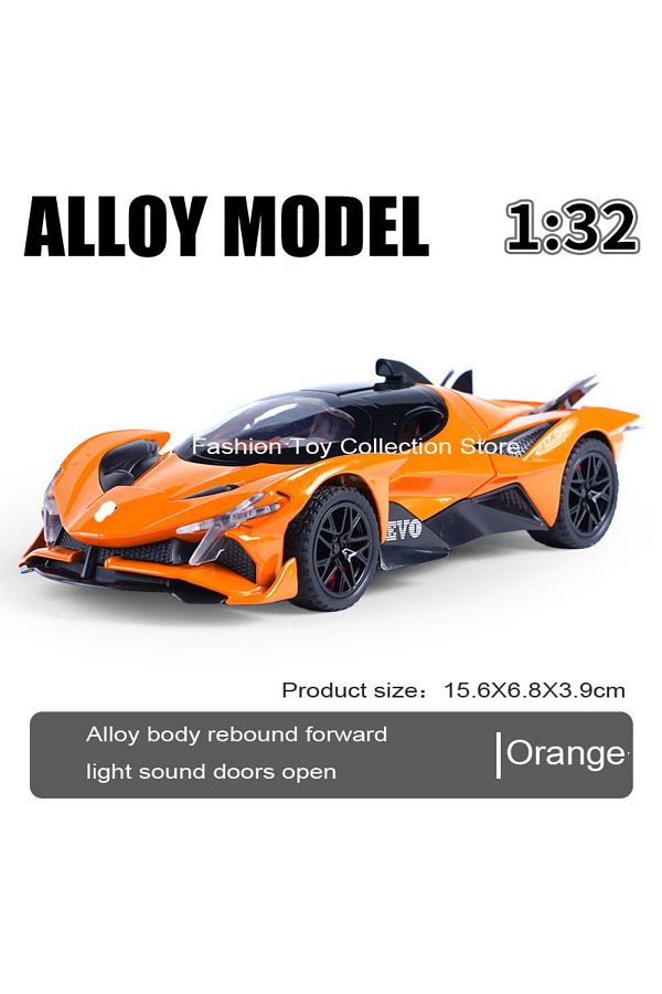 Choice-orange-no box 1: 32 APOLLO Alloy Car Model High Simulation Diecasts Toy With Sound and Light Pull Ba 1