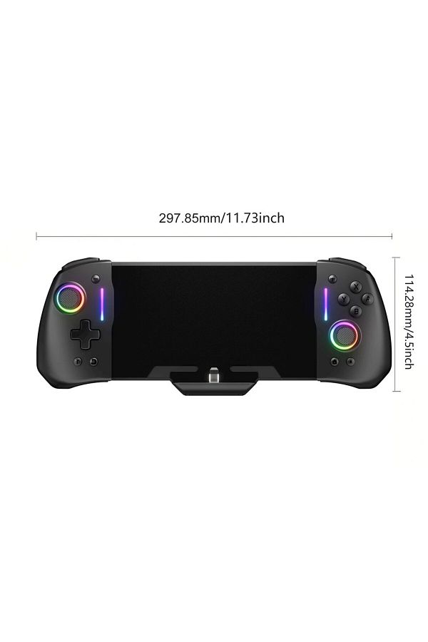 Choice-Black No Deadzone Enhanced  Controller for Switch/Switch OLED, Adjustable LED Light, Ergonomic Desig 1