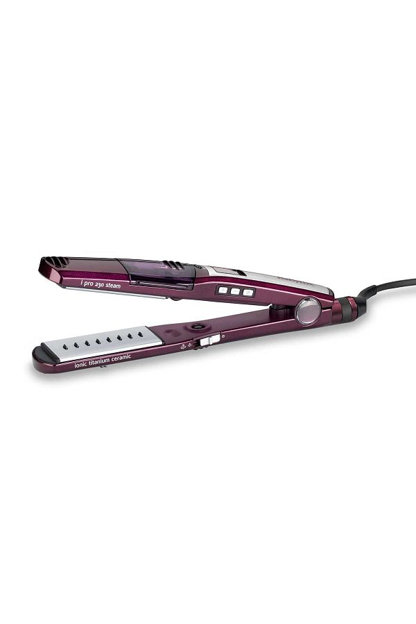 BABYLİSS-مكواة فرد الشعر بالبخار BaByliss I-Pro 230 لفك تشابك الشعر ومشط قابل للسحب 1