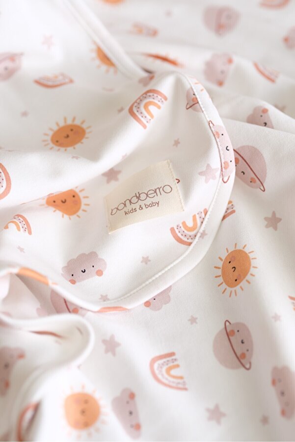 Bondberro Çift Taraflı İnterlok Örtü & Battaniye  %100 Pamuk Oeko-teks Sertifikalı 100 X 85 Cm