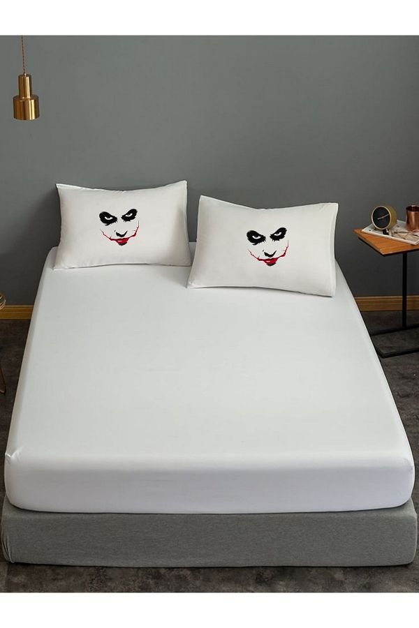 beda-Joker Patterned Elastic Bed Sheet Set Double Person Single Person 1