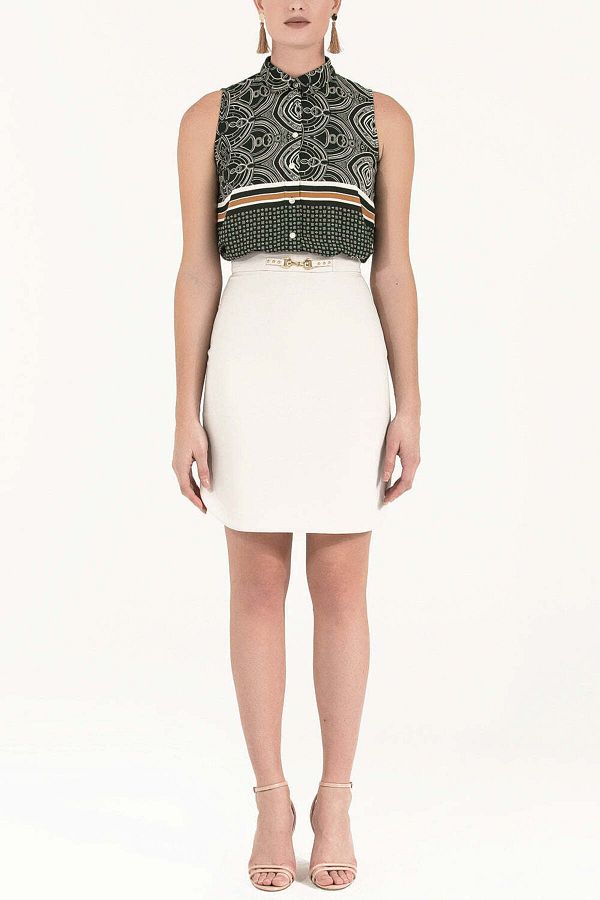 SOCIETA-Stone Metal Accessory Skirt 80536 1