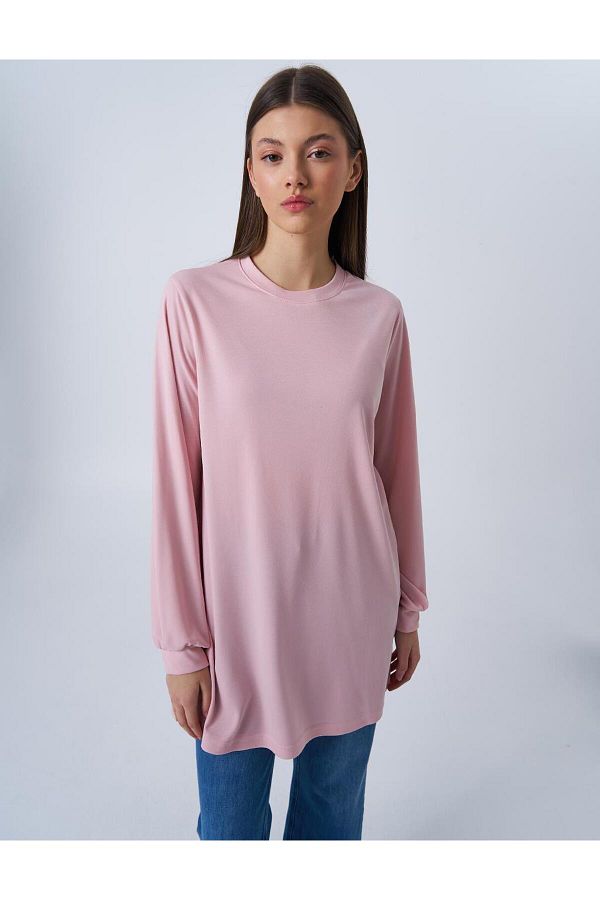 Kayra-Pulbere pentru tunică modal cu gâtul rotund 1