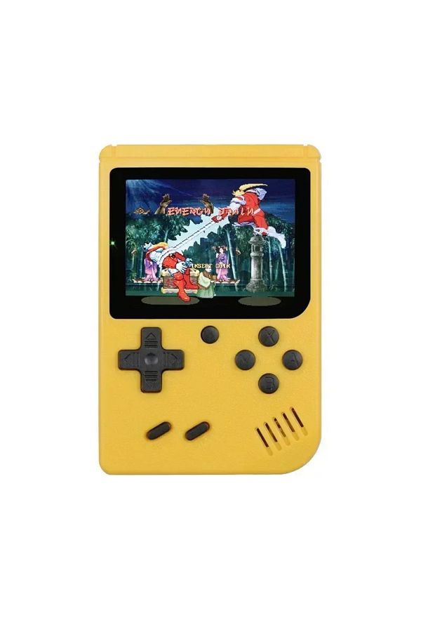 OPUYYM-Yellow New Portable Retro Mini Video Game Console 8-bit Handheld Game Player Built-in 400 Games Av O 1