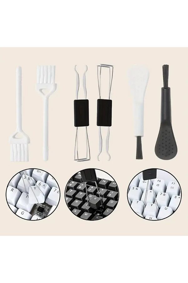 Choice-6PCs 2 In 1 Mechanical Keyboard Key Cap Puller Universal Keycap Shaft Remover Key Board Button Extra 1