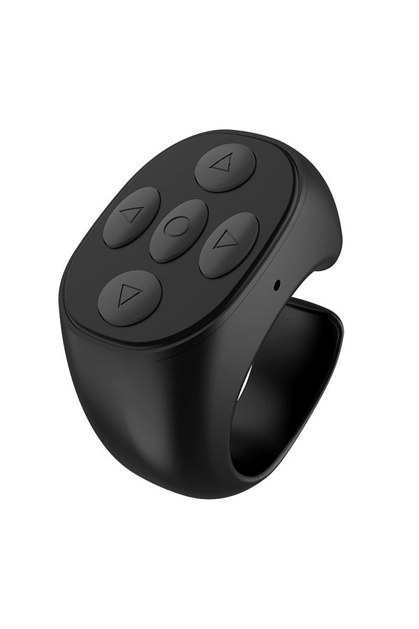Choice1-Black For TikTok Ring Bluetooth Remote Control Fingertip Selfie Video Controller Automatic Page Turn 1