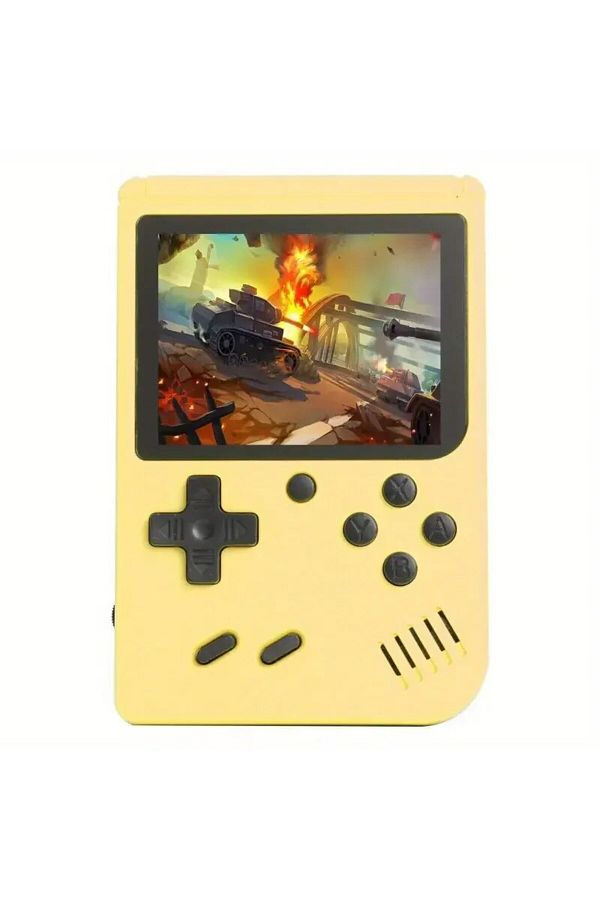 Choice-Yellow 2.4 Inch LCD Screen Retro Video Game Console Built-in 400 In Handheld Portable Game Console C 1