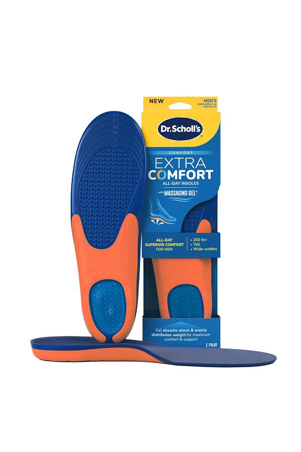Dr. Scholl's-Extra Comfort Insoles Men, Size 8-14: Gel Support for Big & Tall, Wide Feet, Arch Support 1