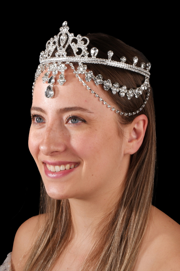Hayalperest boncuk-Hürrem Model Stylish Design Sultan Crown Bridal Crown Silver 1