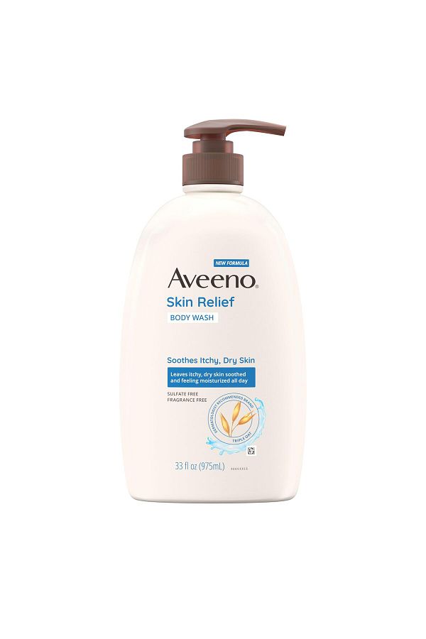AVEENO-Skin Relief Fragrance-Free Body Wash, Triple Oat Formula, Sensitive Skin, 33 fl. oz 1