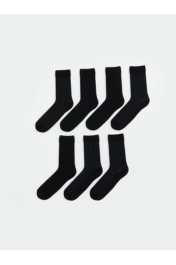 LC Waikiki-Ανδρικές κάλτσες Socket - Μικτό σχέδιο 7 τεμαχίων 1