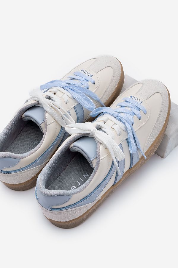 Marjin-Γυναικεία αθλητικά παπούτσια Forden Blue Retro - Αθλητικά παπούτσια με διπλά κορδόνια 1