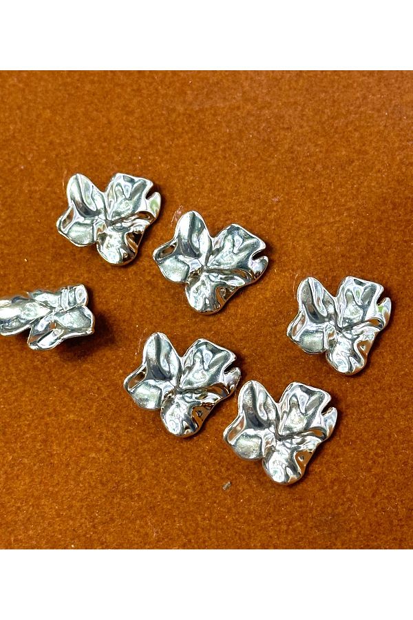 ODDA TASARIM ATÖLYESİ-Z.A.R.A Model Leaf Pattern Crumb Gold Design Button Set(40 Size) 1