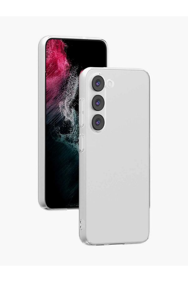 Levelo-غلاف هاتف Samsung S23P Clara Flexi Frame الشفاف 1