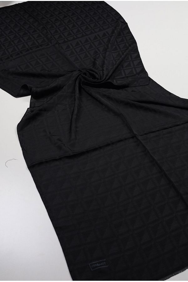 PİRAMİT-Pyramid Monogram Flush Shawl - Pattern-04 - Color-03 1