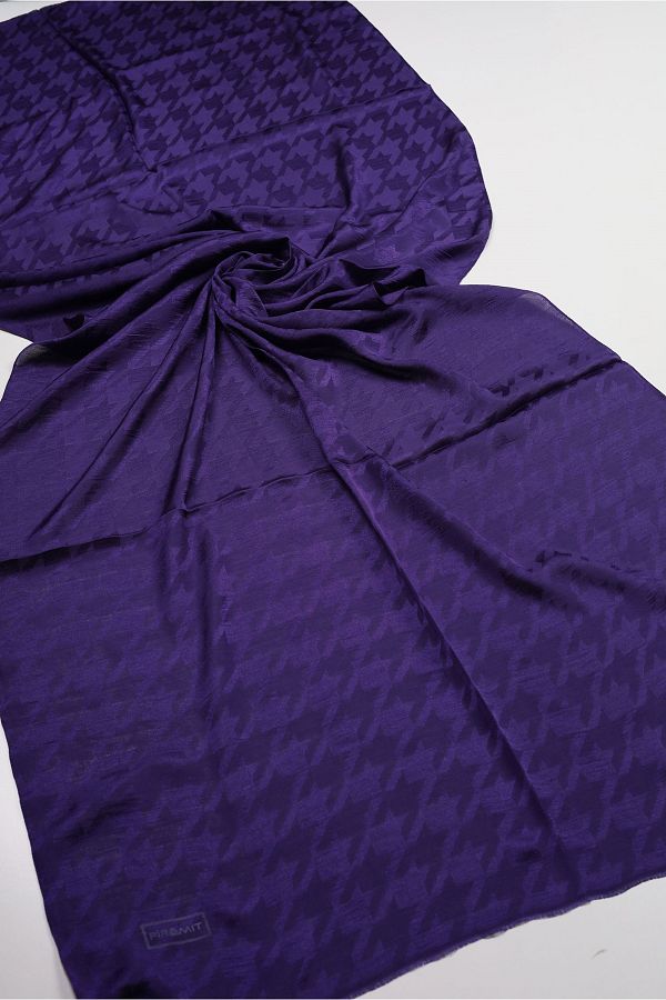PİRAMİT-Pyramid Monogram Flush Shawl - Pattern-05 - Color-04 1