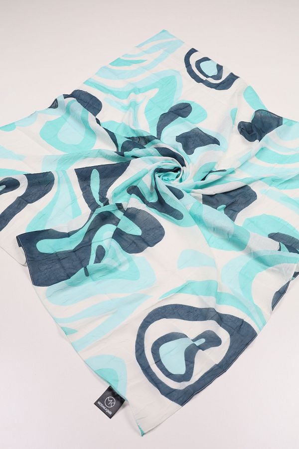 Modakaşmir-Patterned Bamboo Krash Scarf - Pattern-09 - Color-18 1