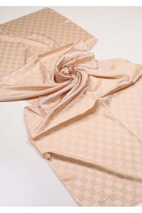 PİRAMİT-Pyramid Monogram Flush Shawl - Pattern-03 - Color-12 1
