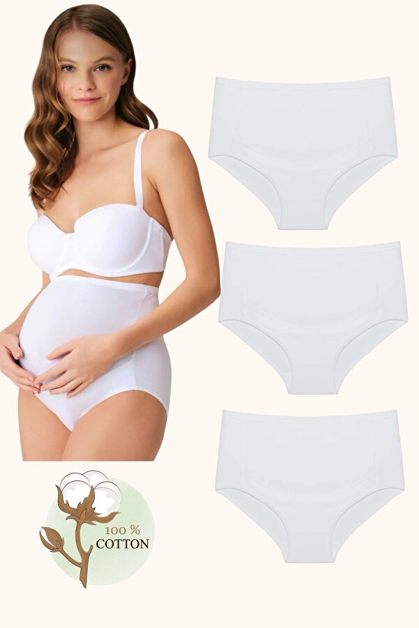 MODALADY 3 ADET %100 PAMUKLU HAMİLE KÜLODU