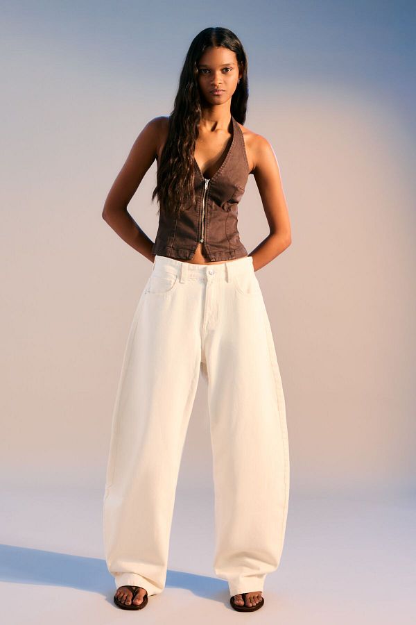 Bershka-Wide-leg barrel jeans 1