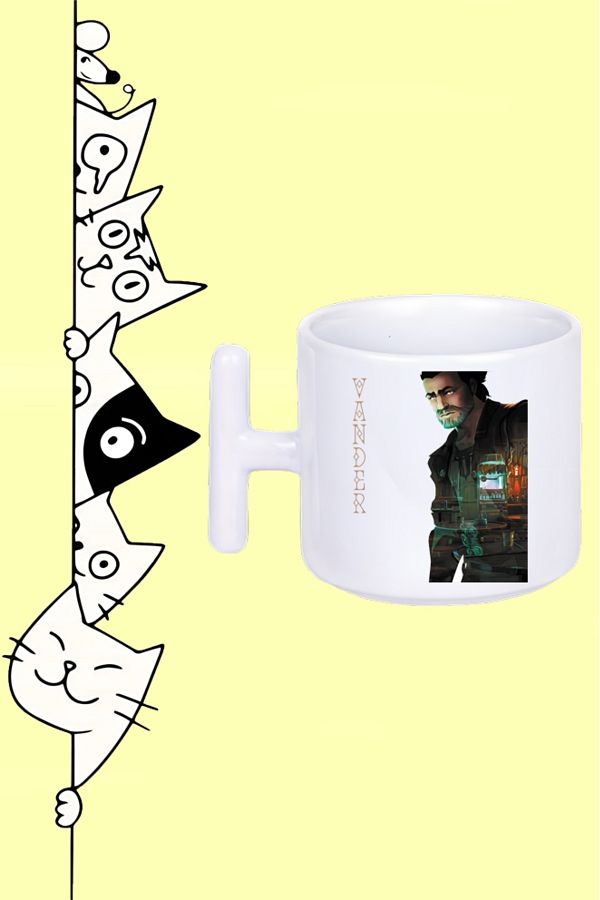 Olympus plus-Character Vander Arcane Printed t Handle Mug Bar Cup 1