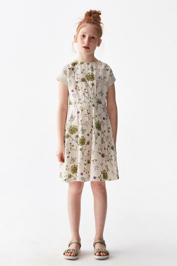 HAUSEkids-8-14 Years Old Panama Girl's Dress - Cream 1
