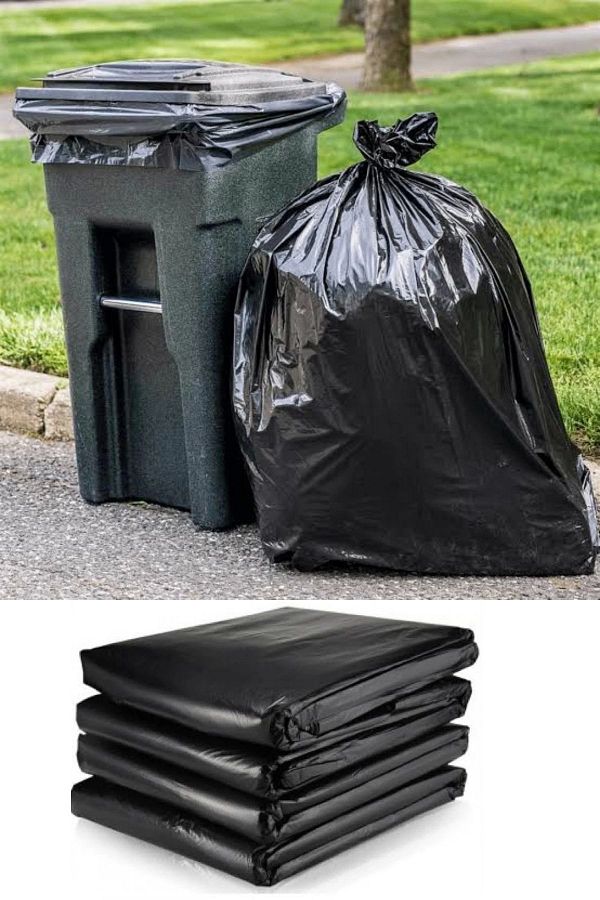 YOK YOK AMBALAJ-Garbage Bag Black 80x110 Cm (jumbo Size Thick) 'Pack of 10' 1