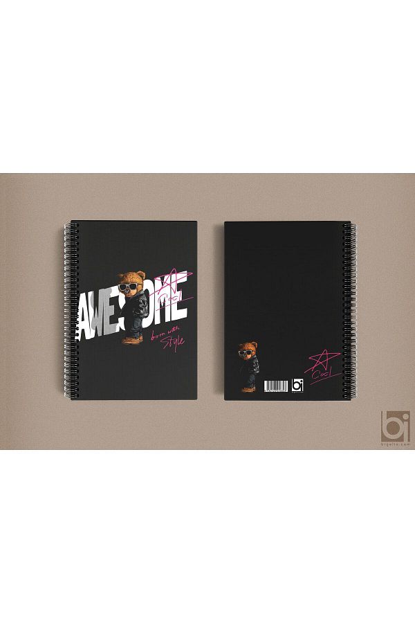Bi bigelio-Awesome Style A5 Unlined Spiral Bigelio Notebook 1