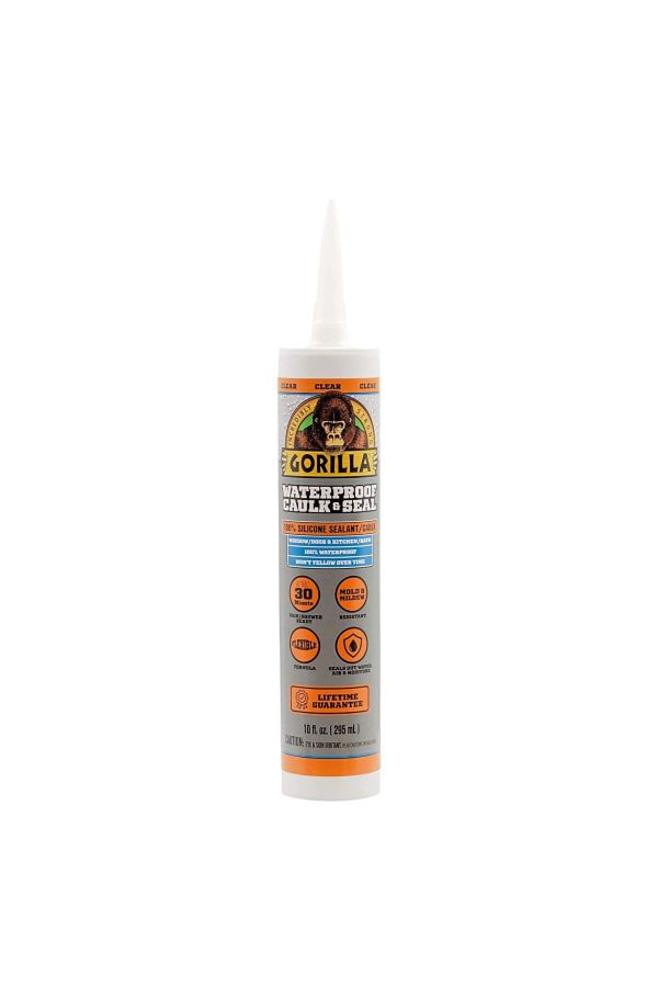 GORILLA-Long-Lasting Waterproof Caulk and Seal Silicone Sealant Gel 295ml 1