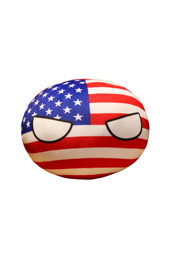 Choice-10cm Funny Polandball 10cm Countryballs Toy Plush Pendant Plush Doll Countryball USSR USA FRANCE RUS 1