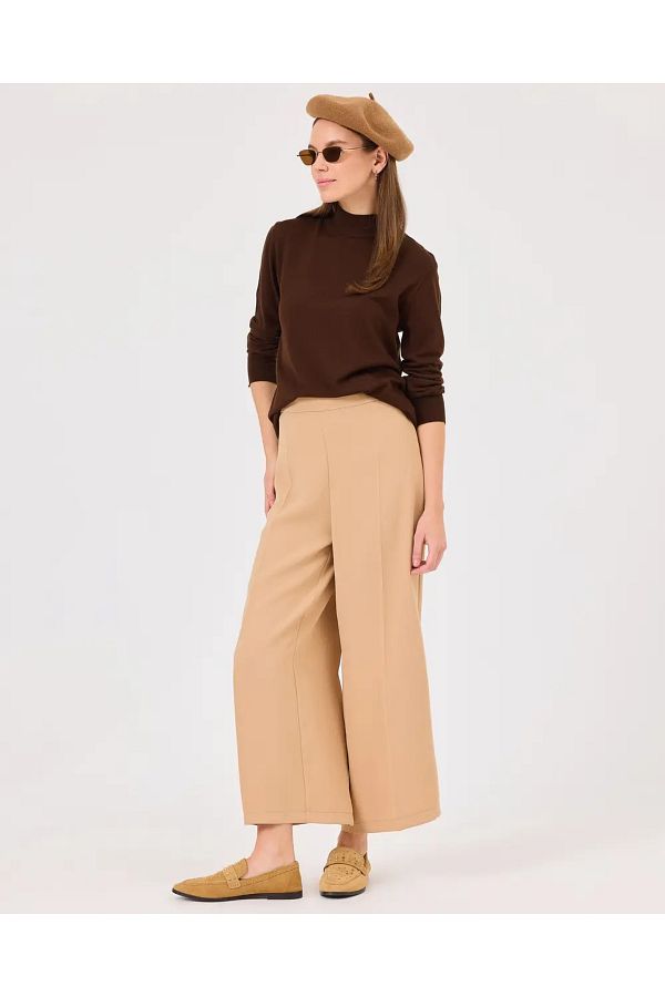 SEÇİL-Casual Trousers - Camel Modelicamel 1