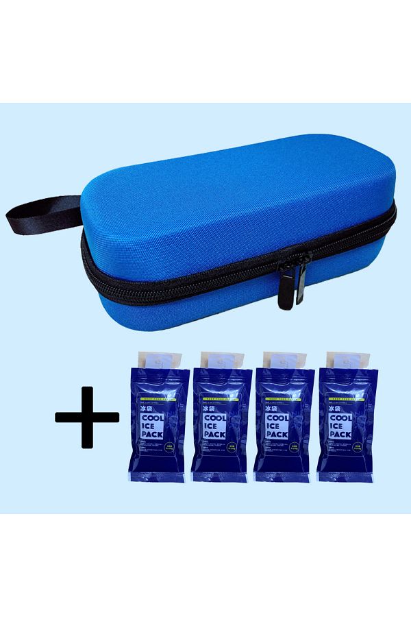 Choice-حقيبة تبريد طبية EVAblue4icepack حقيبة سفر جيبية صندوق تجميد لمرضى السكر قلم الأنسولين EVA 1