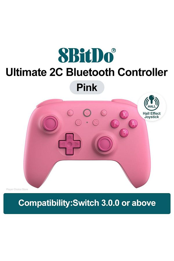 Choice-Pink 8bitdo Switch 2 Controller Ultimate 2c Bluetooth Gamepads For Nintendo Switch 2 Accessories For 1