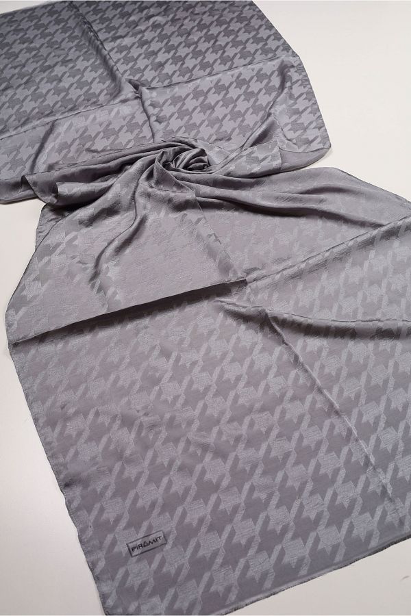 PİRAMİT-Pyramid Monogram Flush Shawl - Pattern-05 - Color-10 1