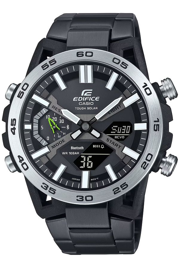 Casio-ساعة إيديفيس للرجال مع خاصية تعليق الهاتف الذكي - ECB-2000DD-1ADF 1