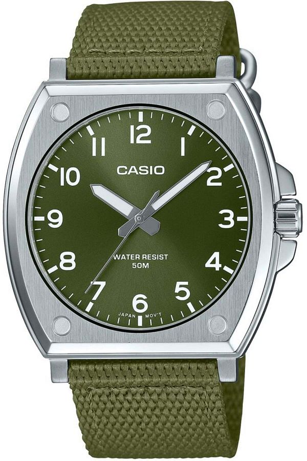 Casio-ساعة رجالية أنالوج بسوار قماشي - MTP-E730C-3AVDF 1