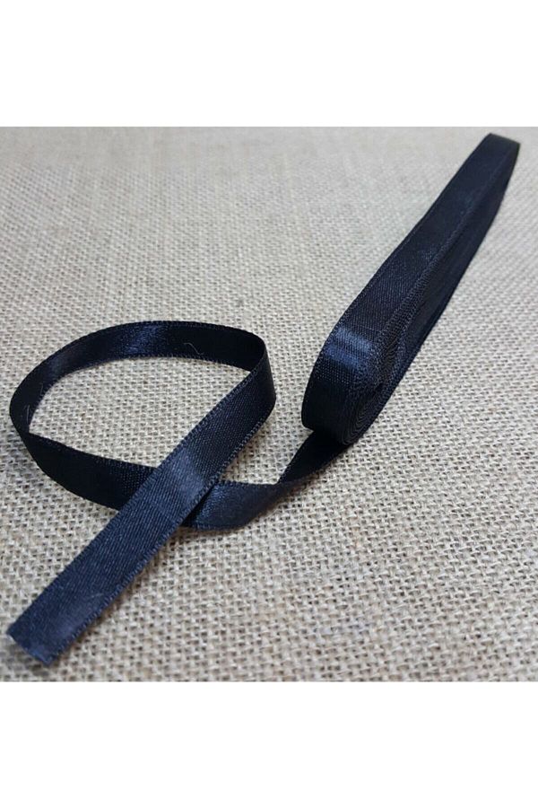 fema aksesuar-Satin Ribbon Navy Blue 2cm (10 Meters) 1