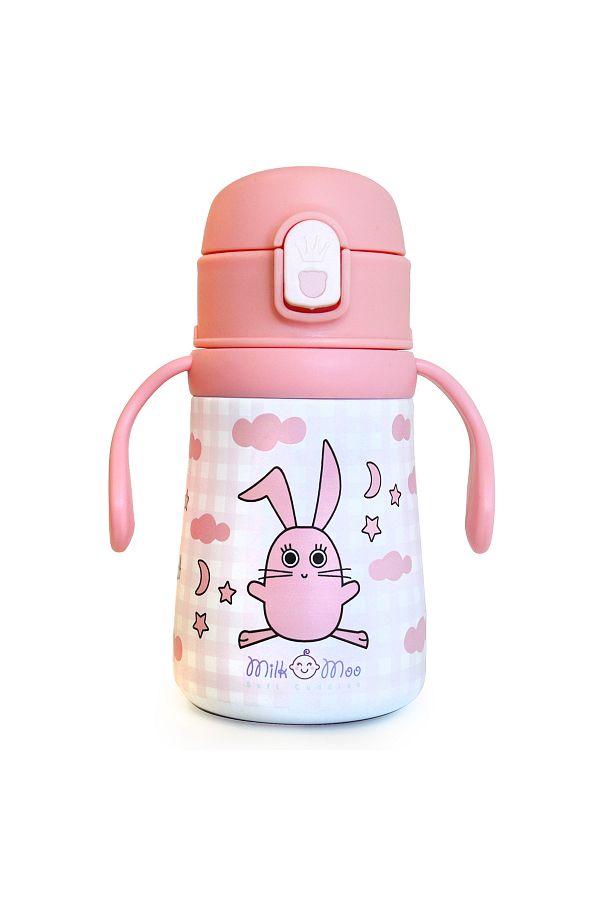 Milk & Moo-Milk&moo Steel Kids Water Bottle Çançin 360 ml 1