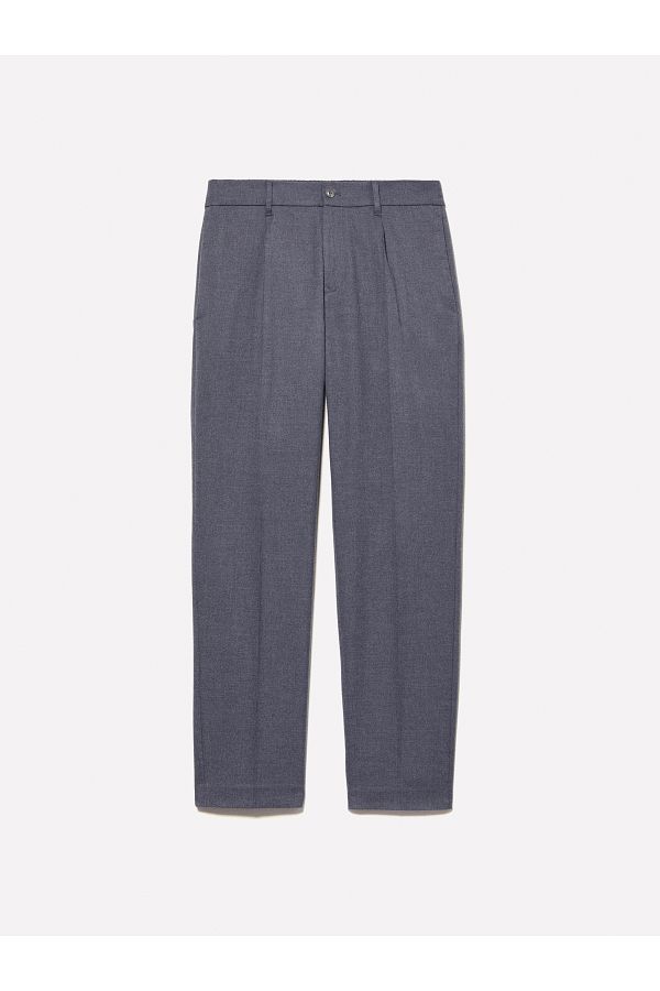 Sisley-Men's Gray Viscose Blended Relaxed Fit Jogger Pants 1