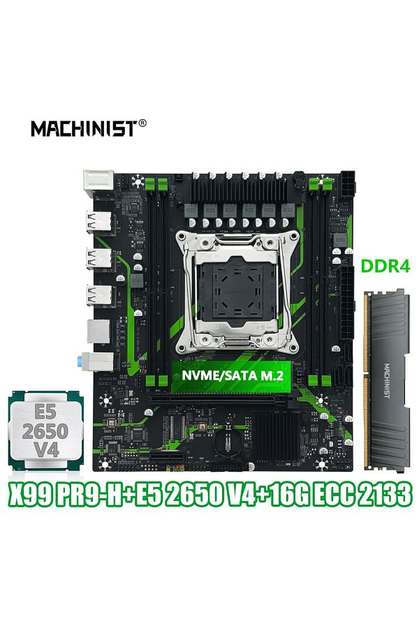 Choice-Motherboard Cpu Machinist X99 Pr9-h Motherboard Set Combo Optional Lga2011-3 Xeon E5 2650 V4 Cpu And 1