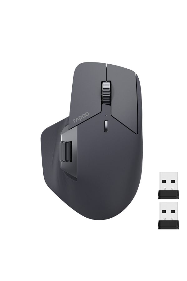 Choice-MT760L Black Rapoo MT760L/MT760M Multi-mode Rechargeable Wireless Mouse Ergonomic 4000 DPI Support U 1
