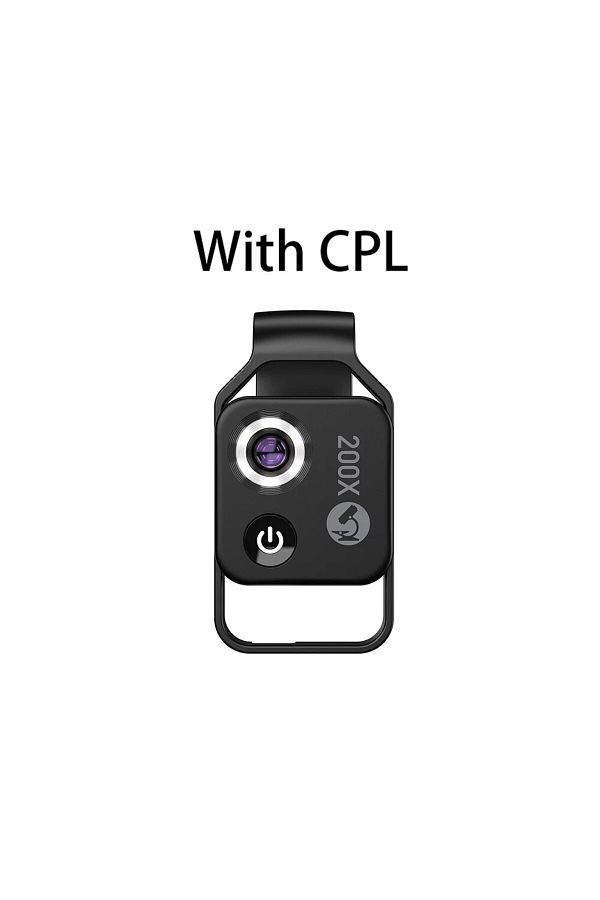 APEXEL-Black with CPL APEXEL 200X Pocket Microscope Lens with CPL Filter LED Light Mini Micro Macro Lenses 1