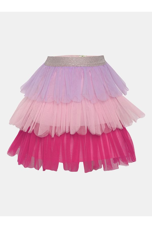 Styli-Ruffle Layer Mesh Skirt 1
